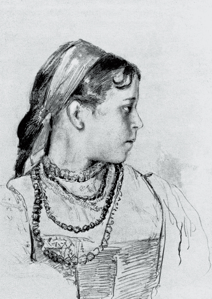  瓦伦丁·亚历山德罗维奇·谢洛夫 Valentin Alexandrovich Serov —— 戴项链的女孩